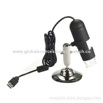 2MP 200x USB Digital Microscope Camera with 5V DC Power Source, CE, FCC, RoHS Marks